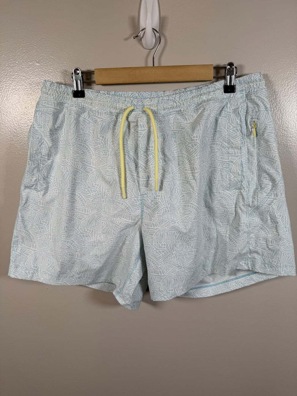 Birddogs Shorts Swim Trunks 6" Size XXL Blue Brad Schittz Leaf Vacation Resort
